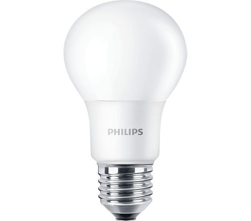 Bec LED Philips E27 A60 7.5W, Lumina Naturală 4000K, Economie Energie, Durată 15.000h [1]