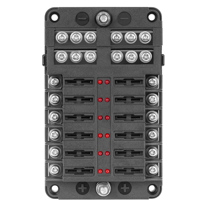 Bloc 12 siguranțe auto 19mm Negru OEM pentru protecția circuitelor electrice auto [2]
