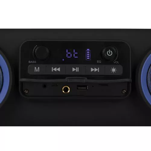 Boxa portabilă NGS Street Breaker Mini Bluetooth 100W, sunet puternic, design compact, lumină LED, wireless, negru [3]