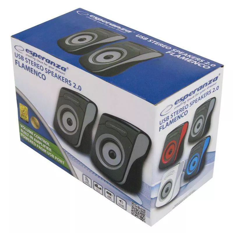 Boxe STEREO 2.0 negru-gri FLAMENCO ESPERANZA – IoElectronice.ro [2]