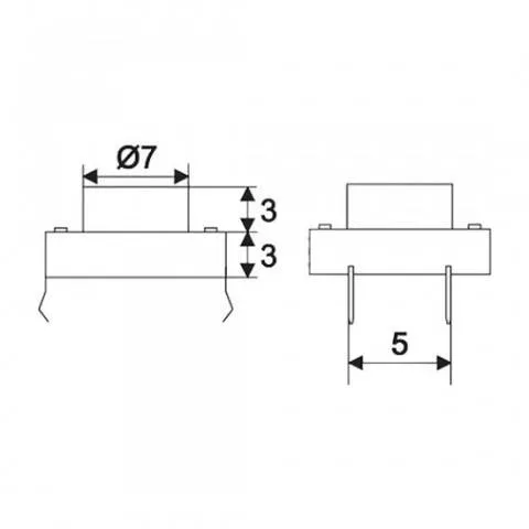 Buton microîntrerupător 1 circuit 0.05A-12VDC OFF-ON 3 mm fără reținere 09040 – IoElectronice.ro [2]