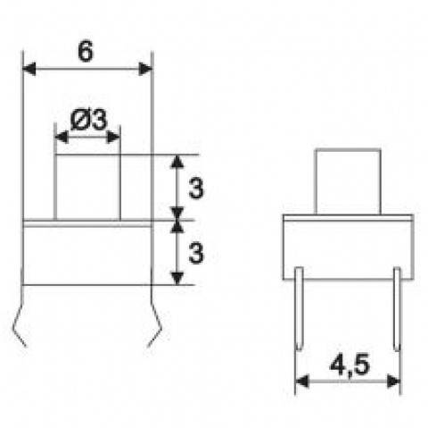Buton microinterupator OFF-ON 3mm, circuit 1, 0.05A-12VDC, fiabil și ușor de utilizat pentru proiectele tale electronice [2]