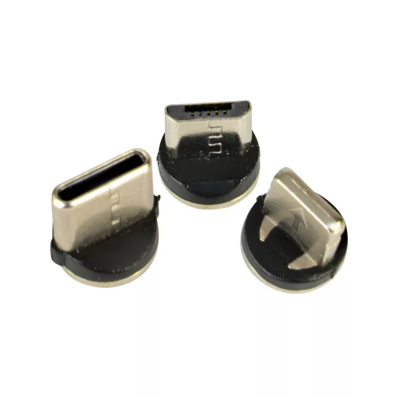 Cablu 1m 3in1 USB TYPE C iPhone Micro USB iluminat LED roșu – IoElectronice.ro [3]