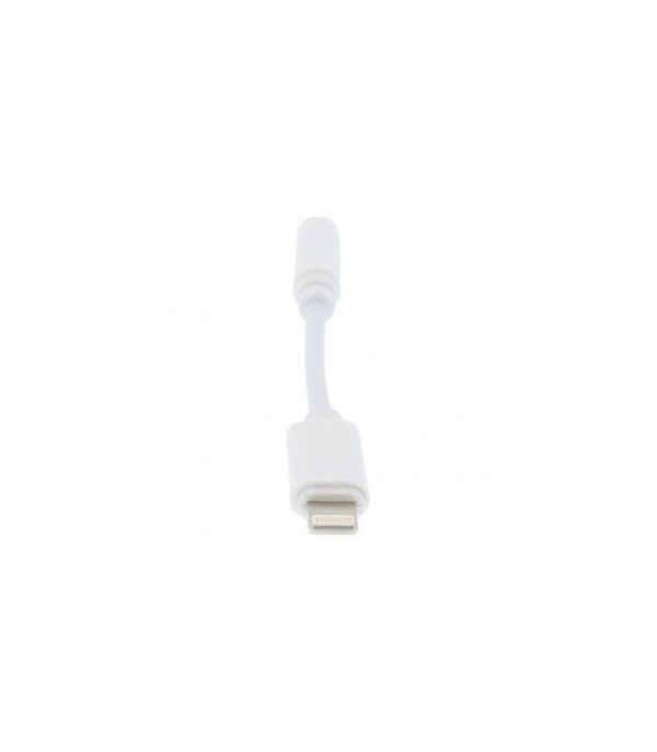 Cablu adaptor Lightning tata - Jack 3.5mm mama, 10cm, pentru iPhone, compatibil audio stereo, Well [4]