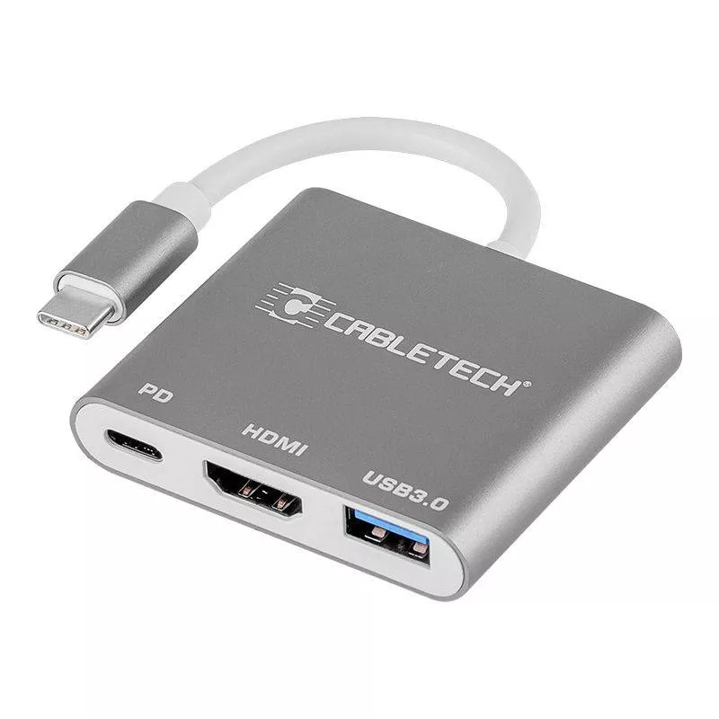 Cablu adaptor USB 3.0 Type C - USB 3.0 Type C HDMI 4K 3840X2160P 30Hz PD CABLETECH – IoElectronice.ro [1]