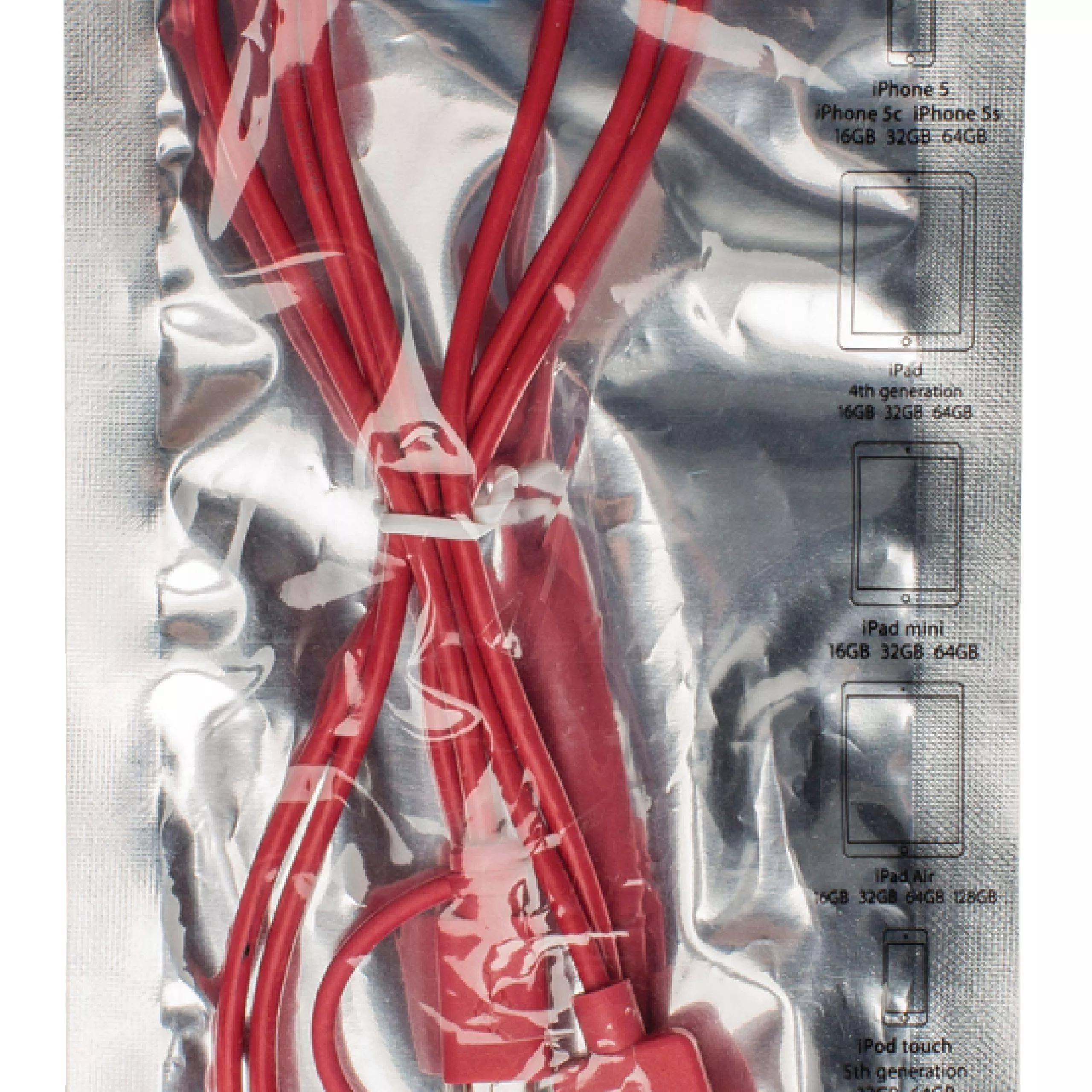 Cablu alimentare și sincronizare roșu USB 2.0 A tată - micro B tată cu adaptor Lightning 1m cupru Valueline – IoElectronice.ro [3]