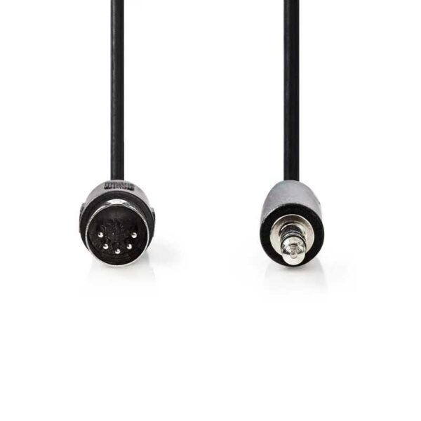 Cablul audio DIN 5 pini la Jack 3.5 mm Stereo, 2m, Negru – Calitate superioară pentru difuzoare și sisteme stereo [3]