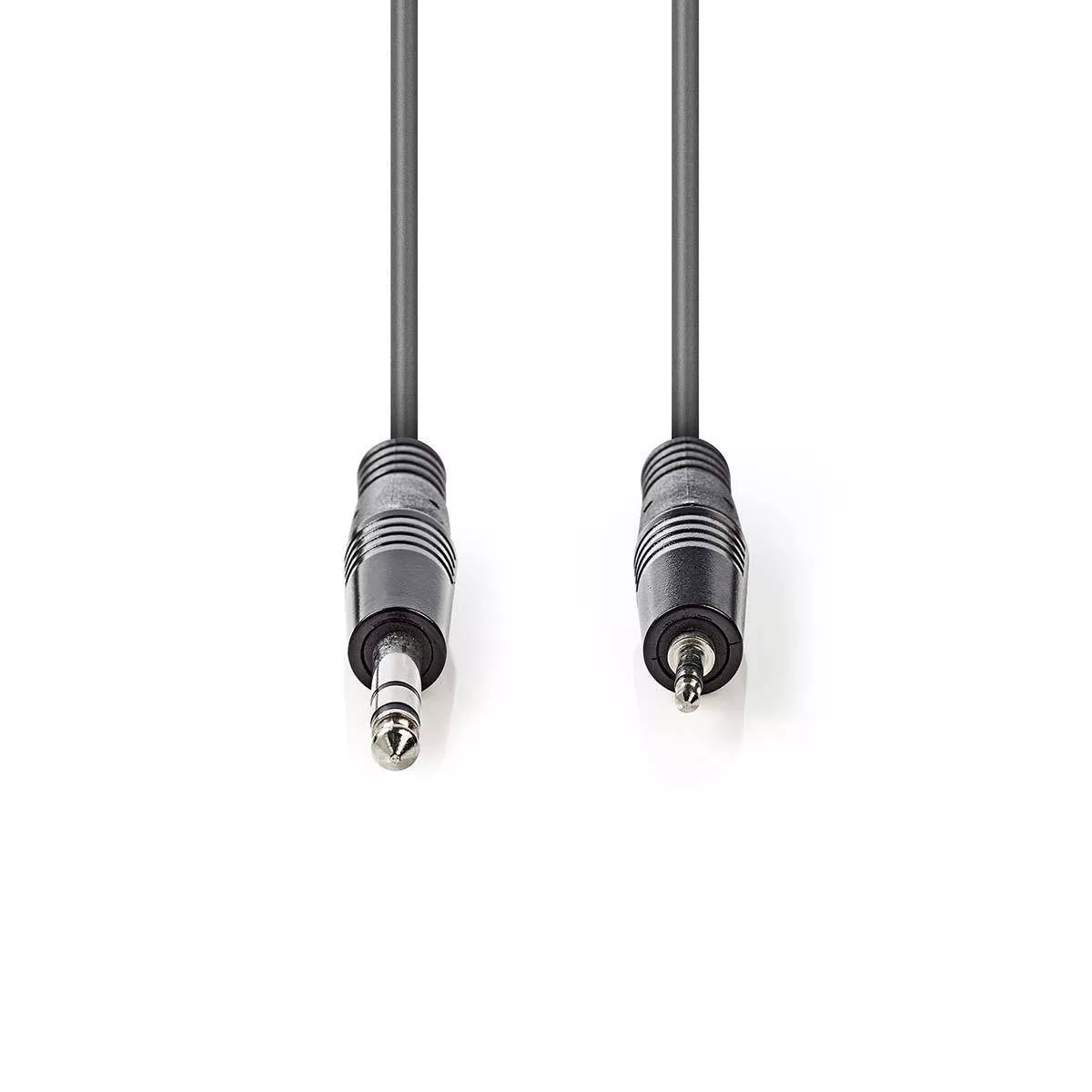 Cablul Audio Stereo Jack 6.35mm Tata - 3.5mm Tata, 3m Gri Nedis, Conexiuni Profesionale pentru Muzicieni și DJ-uri [2]