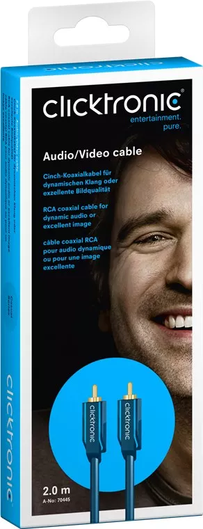 Cablu audio-video Profesional 1x RCA tata-tata 2m 75ohm cupru AWG23 aurit Clicktronic – IoElectronice.ro [4]