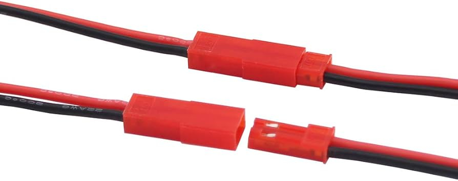 Cablu cu mufa 2 Pini Tata/Mama mic rosu JST 2B – IoElectronice.ro [3]