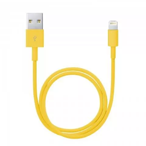 Cablu de date pentru iPhone 5 iPhone 6 înveliș textil diferite culori 1m Delight – IoElectronice.ro [3]