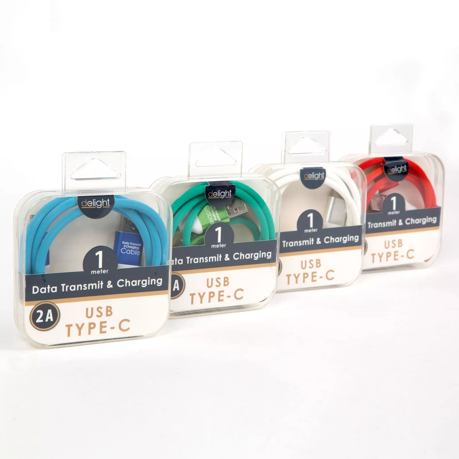 Cablu de date și încărcare USB Type C înveliș siliconic 1m 2.1A Delight – IoElectronice.ro [6]