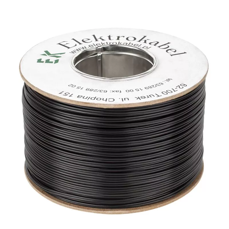 Cablu difuzor plat SMYP 2x1mm cu izolație PVC, 100m, pentru conectare audio, cu fire marcate roșu [1]