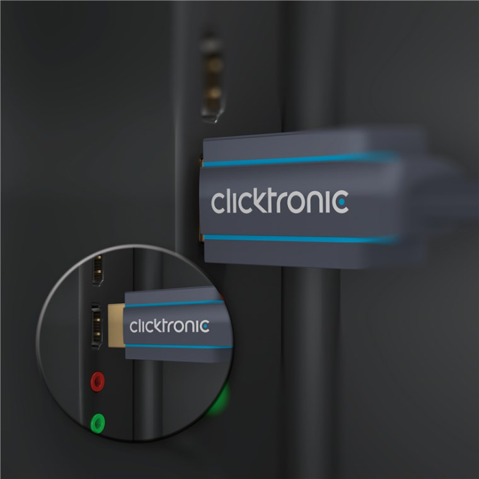 Cablu Clicktronic DisplayPort la HDMI 5m, v2.0, 4K 60Hz, placat cu aur, oxigen free, AWG26, model 44926. [6]