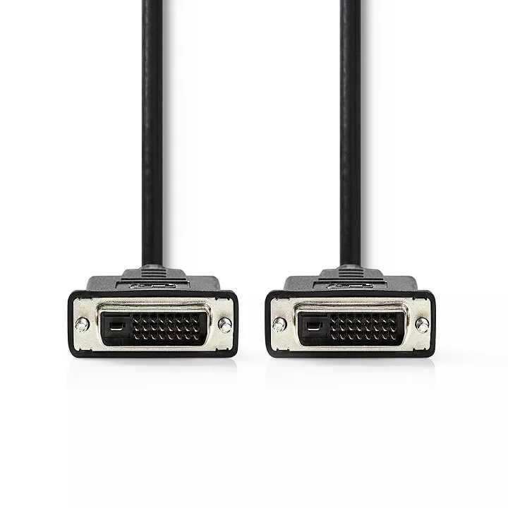 Cablu DVI-D 24+1-Pin, 3m, Negru, Transfer Digital 1080p, Nedis, Conector Durabil, Full HD [2]