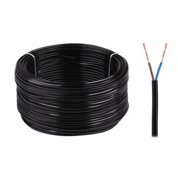 Cablu electric OMY 2x0.75 300V negru – Calitate și fiabilitate pentru aplicații portabile și birou [2]