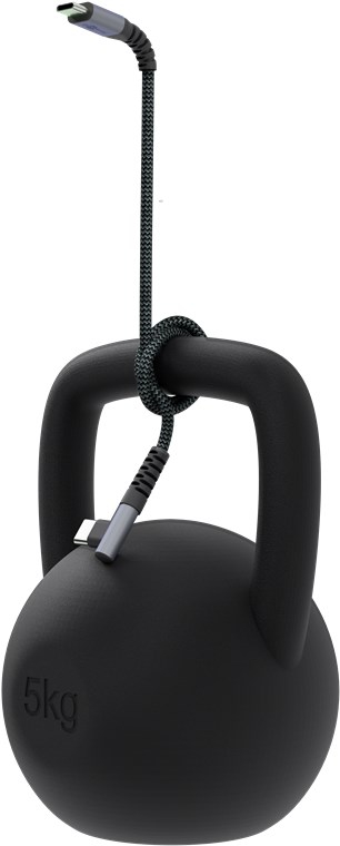 Cablu elegant extra-robust textil 2m 60W USB2.0 type C 90 grade - USB type C mufe metalice Goobay 64660 – IoElectronice.ro [5]