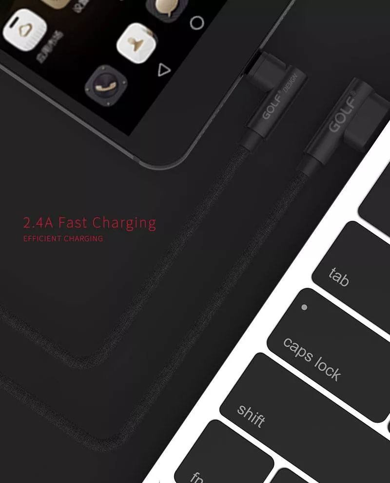 Cablu Golf Pudding Micro USB 48M 1m 2.4A negru – IoElectronice.ro [8]