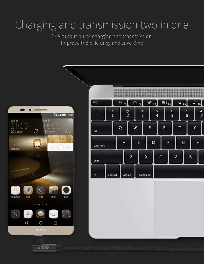 Cablu Golf Pudding Micro USB 48M 1m 2.4A negru – IoElectronice.ro [9]