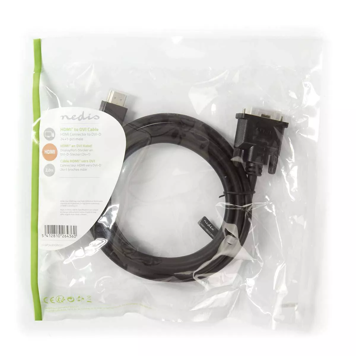 Cablu HDMI - DVI 21+1 Pini 2m NEDIS – IoElectronice.ro [3]