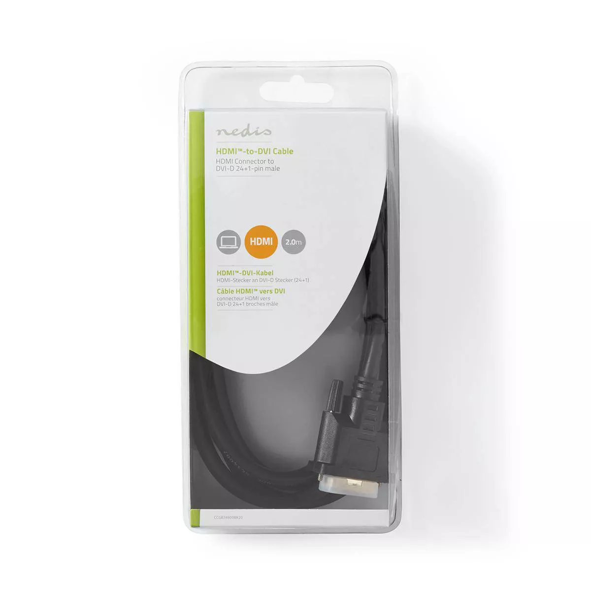 Cablu HDMI - DVI-D 24+1 pin tata 2m Nedis – IoElectronice.ro [3]