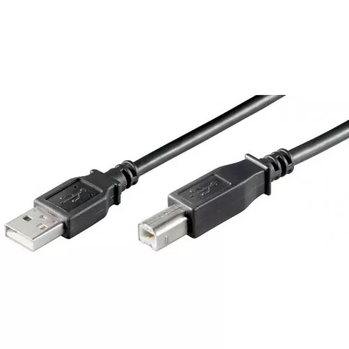Cablu USB 3m pentru imprimantă, USB A la USB B, cupru, Goobay, compatibil imprimantă, cablu de înaltă calitate [1]
