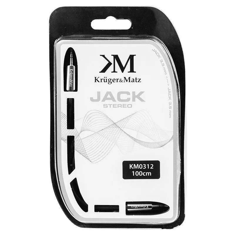 Cablu Jack 3.5 mm - 3.5 mm 1m Kruger&Matz – IoElectronice.ro [2]