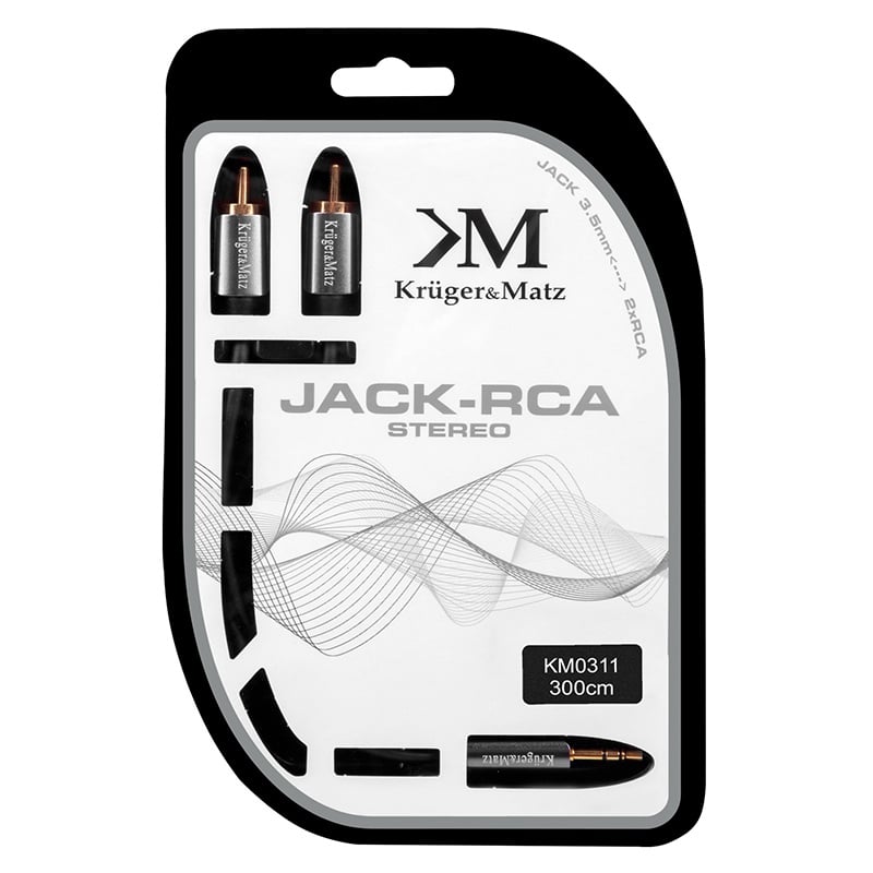 Cablul audio Jack 3.5mm la 2x RCA 3m – Conexiuni Stereo de Înaltă Calitate pentru Sistemul Tău Home Audio [2]