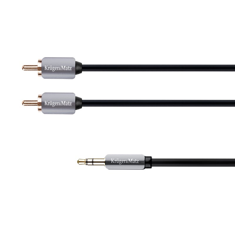 Cablul audio Jack 3.5mm la 2x RCA 3m – Conexiuni Stereo de Înaltă Calitate pentru Sistemul Tău Home Audio [1]