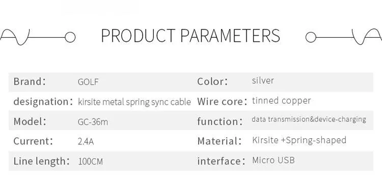 Cablu Kirsite Micro USB Golf 36M argintiu 1m 2.4A Fast Charging – IoElectronice.ro [7]
