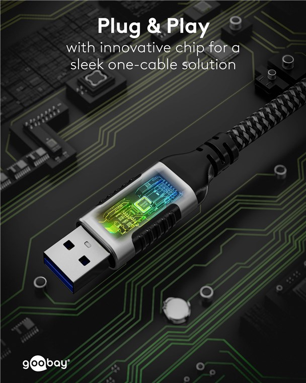 Cablu LAN Ethernet USB-A 3.0 la RJ45 1.5m CAT6 Gbit/s negru Goobay 70497 – IoElectronice.ro [7]