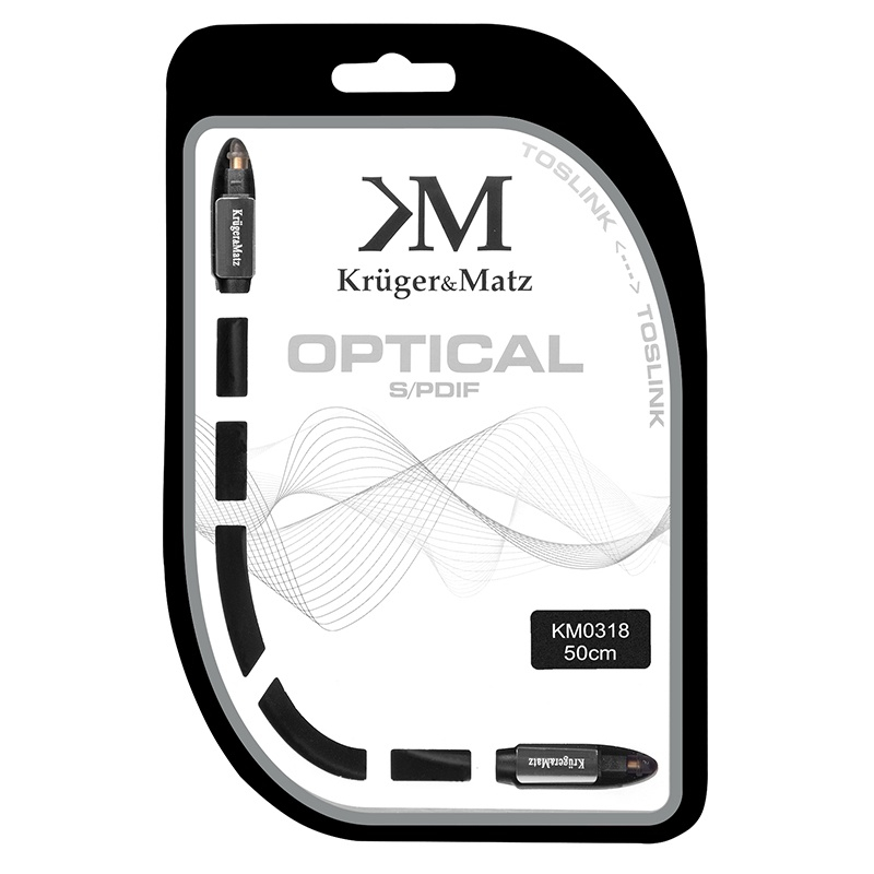 Cablu optic Toslink 0.5m Kruger&Matz – IoElectronice.ro [2]