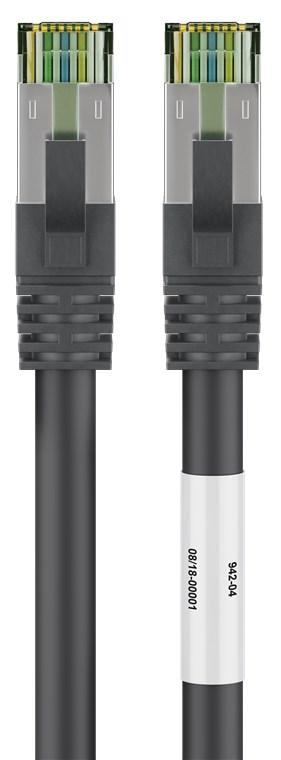 Cablu patchcord Cat8.1 SFTP 3m, RJ45 cupru negru, de înaltă viteză 2000MHz pentru rețele Ethernet performante [3]