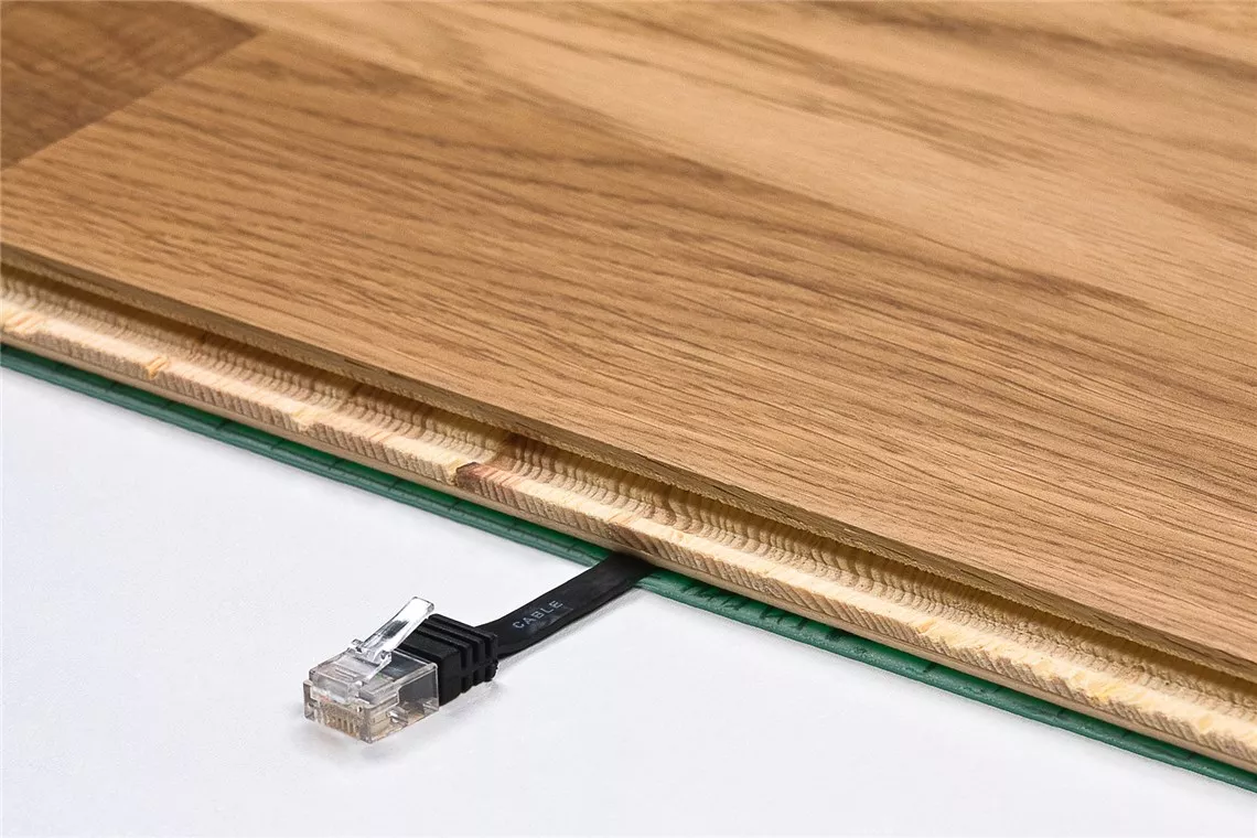 Cablu plat Cat6A UTP 2m 500MHz RJ45 cupru albastru Goobay – IoElectronice.ro [2]