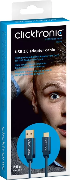 Cablu Profesional 2m USB TYPE C - USB 3.0 4.5W SuperSpeed 5Gbit/s OFC cupru aurit Clicktronic – IoElectronice.ro [3]