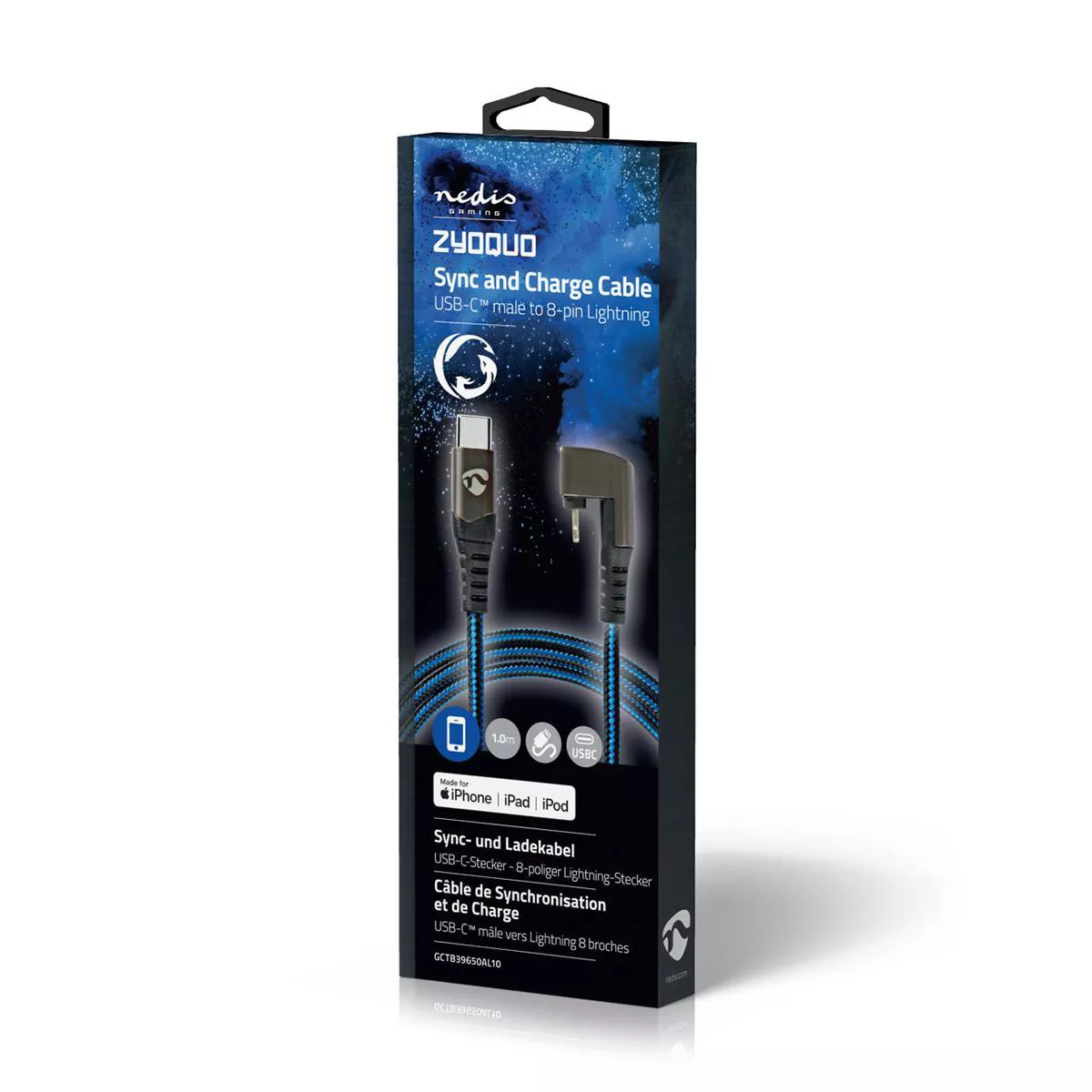 Cablu sincronizare incarcare USB Type C - Lightning 180 1m NEDIS – IoElectronice.ro [10]