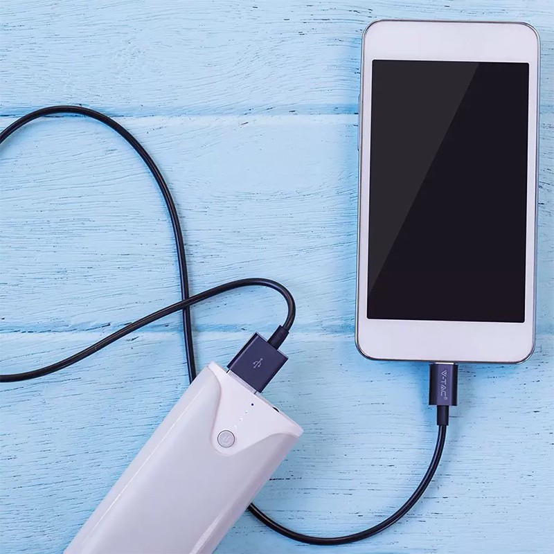 Cablu Type C 1m SILVER EDITION negru V-TAC – IoElectronice.ro [4]