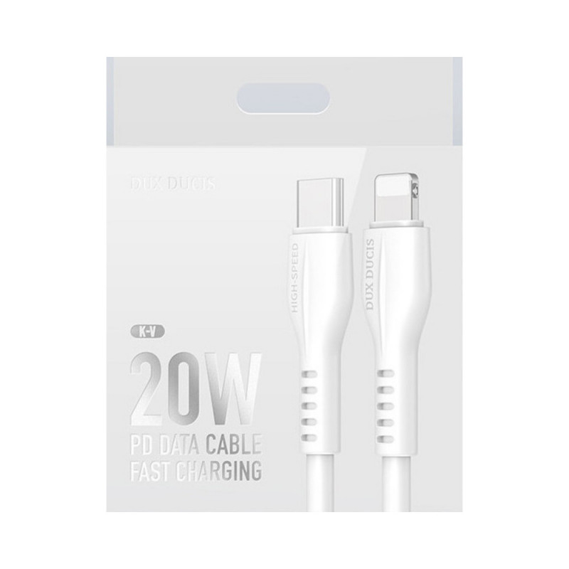 Cablu Type C - Iphone lightning 1m 3A 20W alb Dux Ducis – IoElectronice.ro [2]