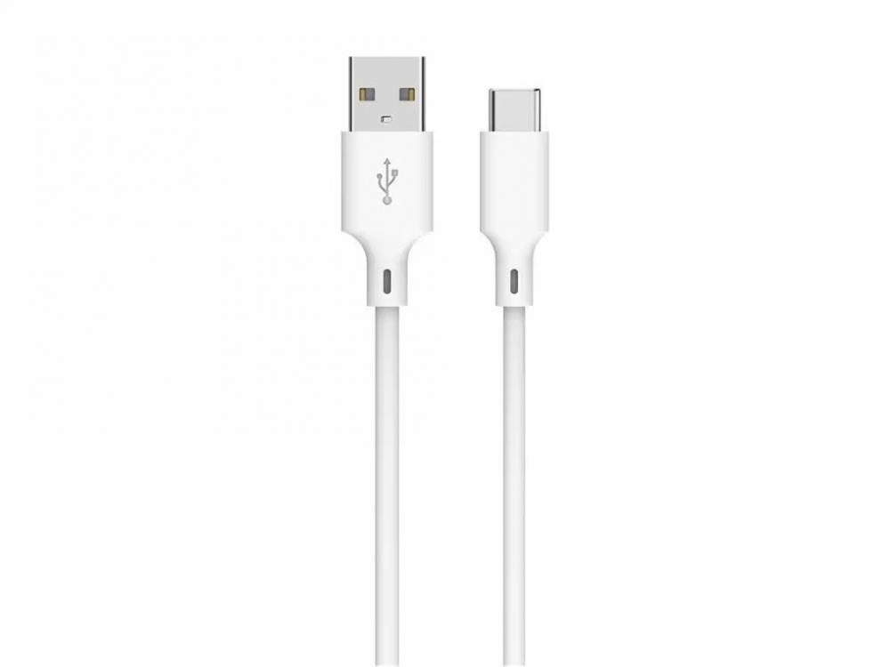 Cablu USB 2.0 A tata - USB Type C, 1m, 3A, Alb, Viteză 480Mbps, TPE, Perfect pentru Încărcare și Transfer Date [1]