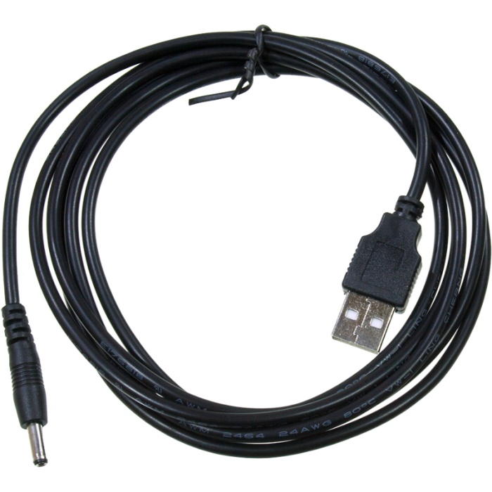 Cablu USB A - DC 3.5/1.35mm negru 1.8m Gembird CC-USB-AMP35-6 [2]