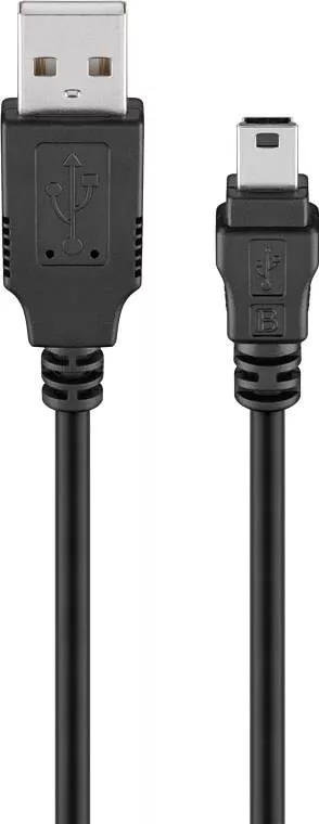 Cablu USB A tata la mini USB tata 1.8m Goobay – IoElectronice.ro [2]