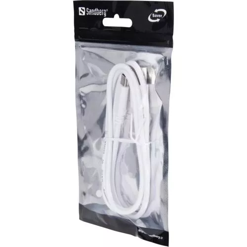 Cablu USB Type C 3.1 - USB A 3.0 Sandberg 336-15 1m alb – IoElectronice.ro [2]