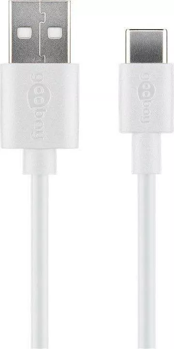 Cablu USB Type C tata - USB 2.0 tata 1m 3A 0.48Gbit/s alb Goobay – IoElectronice.ro [2]