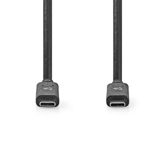 Cablu USB TYPE C tata - USB TYPE C tata 1m 100W 10Gbps 3.2 Gen 2 negru Nedis – IoElectronice.ro [2]