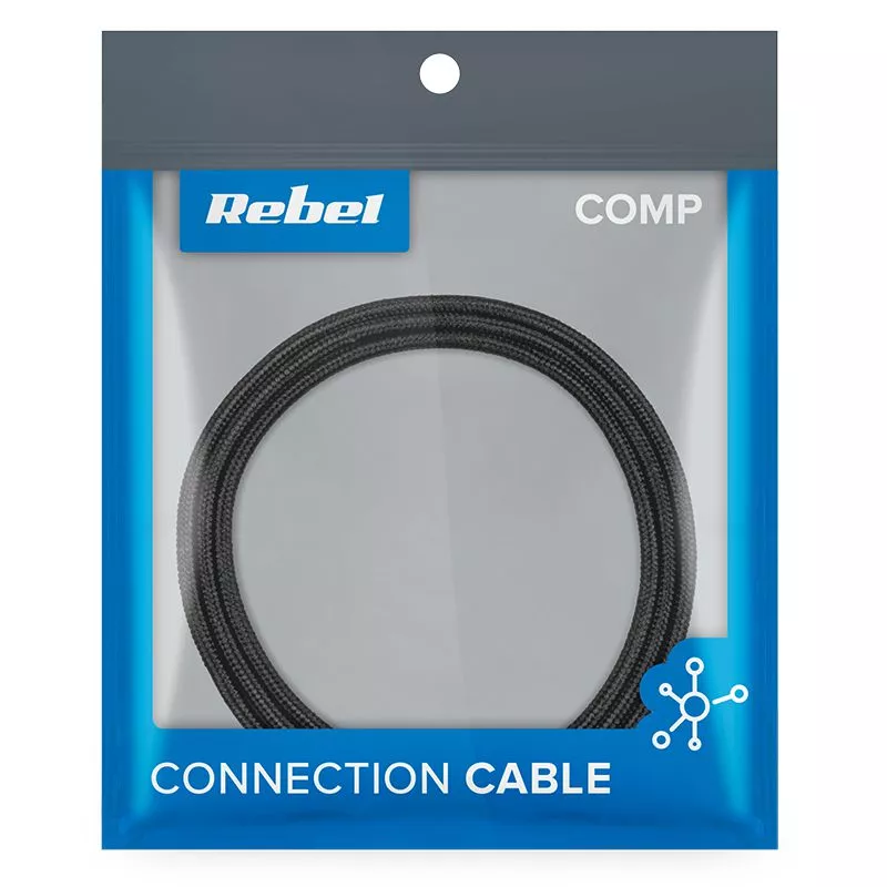 Cablu USB - USB Type C REBEL 100cm negru 1m – IoElectronice.ro [3]