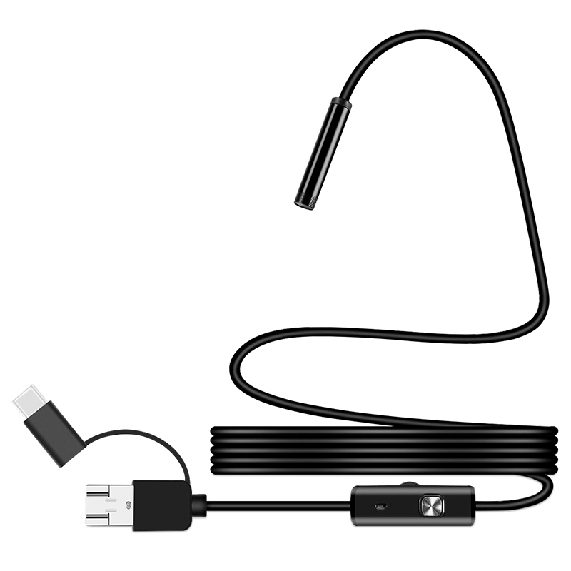 Camera de inspecție endoscop 1280x720p IP67, USB/Micro USB/Type C, compatibil Android și Windows, REBEL RB-1141 [1]