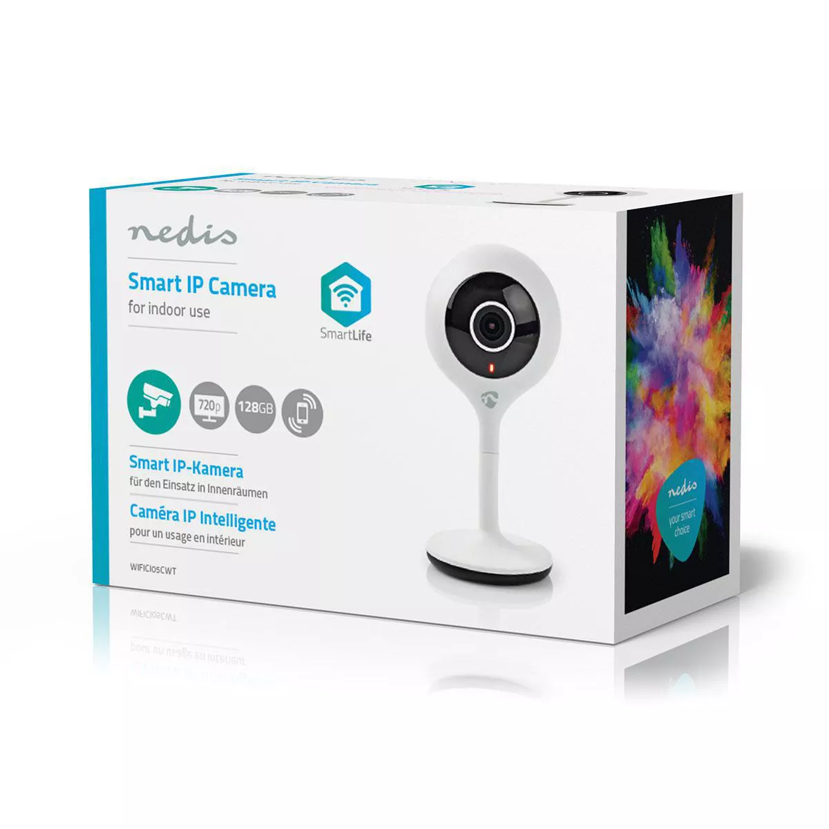 Camera Smart WiFi HD 720p, Vedere Nocturnă, Temperaturi -20°C +50°C, Stocare microSD, Control via Aplicație Nedis [6]