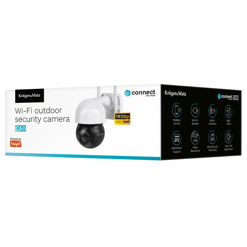 Camera WIFI CONNECT C60 TUYA 5 Mpx 2560x1920px IP66 Kruger&Matz – IoElectronice.ro [8]