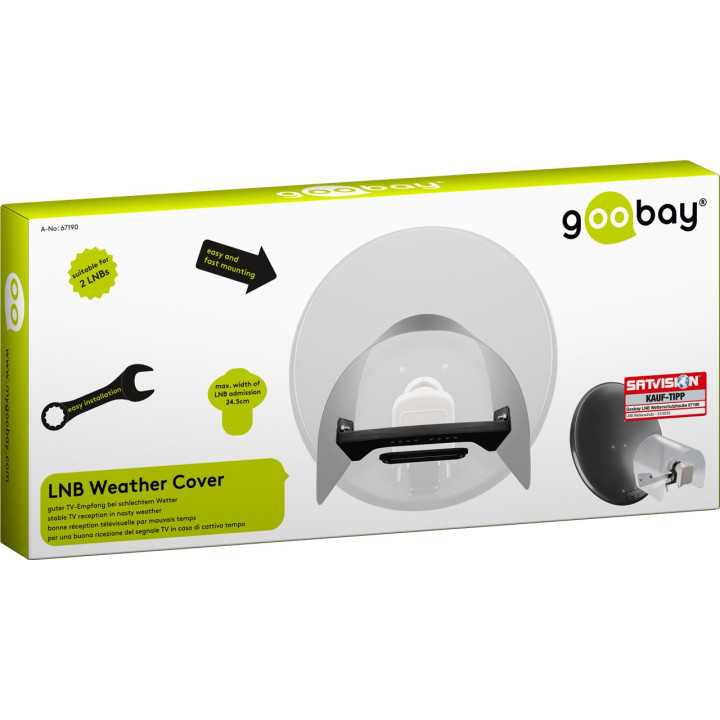 Capac de protecție SAT LNB intemperii pentru sistemele de satelit, rezistent la UV Goobay 67190 – IoElectronice.ro [9]