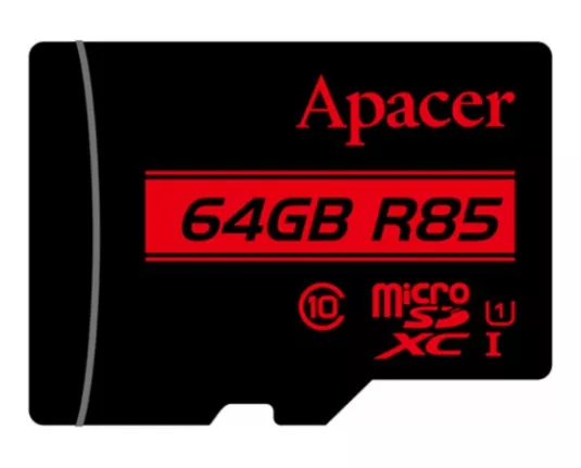 Card microSDXC Apacer 64GB UHS-I Class 10 cu adaptor SD – viteza 85MB/s, memorie fiabilă pentru dispozitivele tale [2]